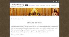 Desktop Screenshot of latinritemass.org