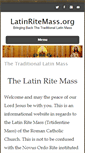 Mobile Screenshot of latinritemass.org