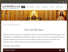 Tablet Screenshot of latinritemass.org